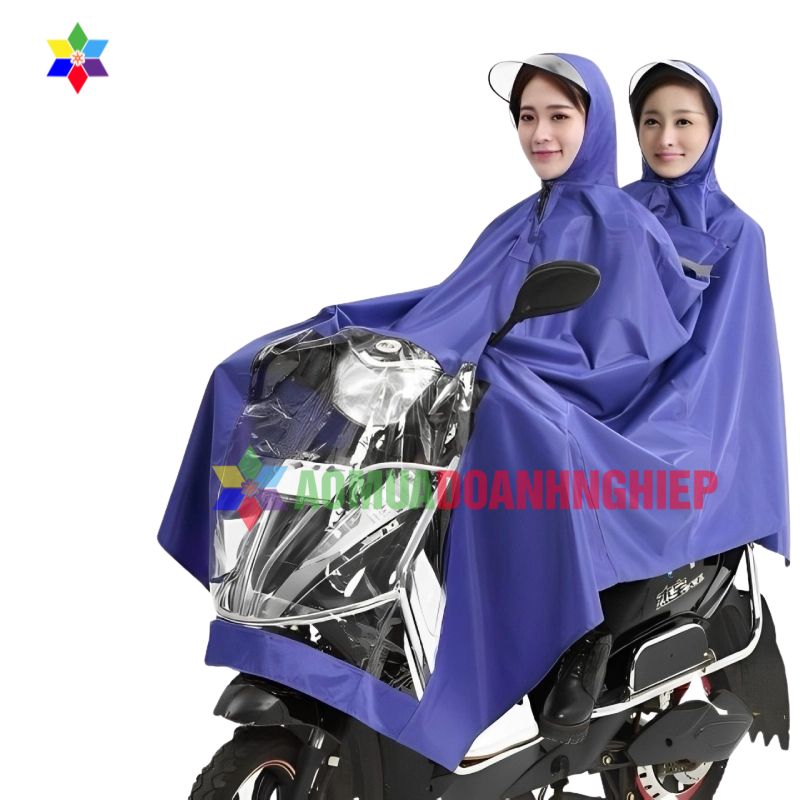 50+ Mẫu áo mưa 2 đầu xe máy in logo doanh nghiệp giá rẻ