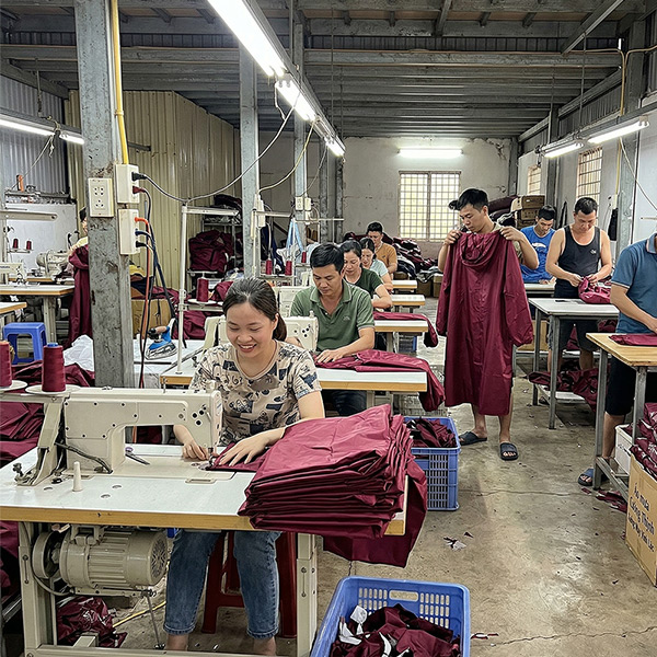 Áo Mưa Dây Kéo đỏ đô