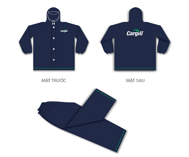 Áo mưa khoá kéo doanh nghiệp