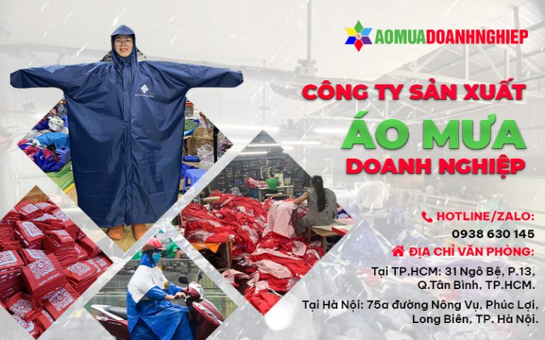 Quy trình đặt may áo mưa in logo chuyên nghiệp tại Áo Mưa Doanh Nghiệp