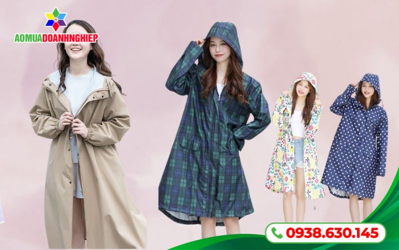 Áo mưa chất liệu PVC, EVA dày