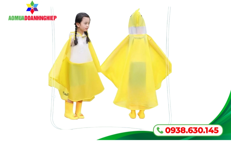 Áo mưa con gà dạng poncho siêu tiện lợi