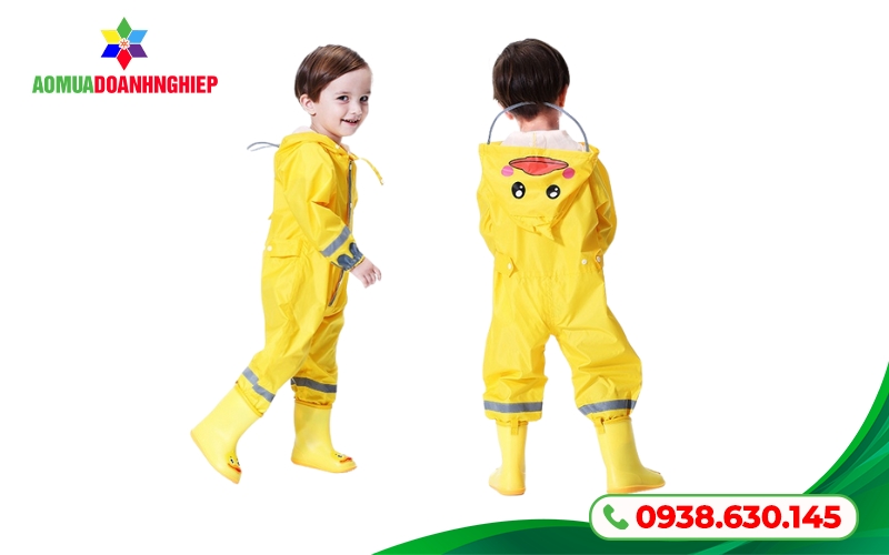 Áo mưa con vịt dạng áo khoác kéo khóa