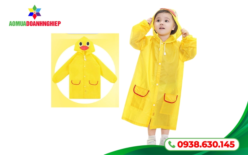 Áo mưa con vịt 2 lớp giữ ấm ngày mưa lạnh