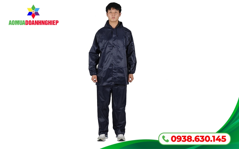 Áo mưa bộ vải dù chống thấm cao cấp
