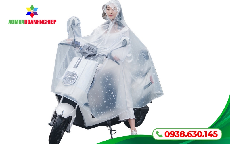 Áo mưa poncho trong suốt thời trang