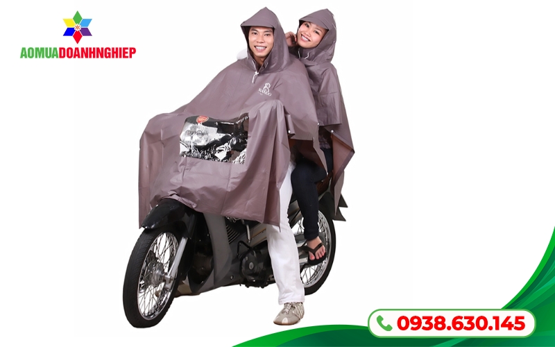 Áo mưa poncho 2 đầu dành cho xe máy