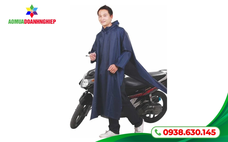 Áo mưa poncho cao cấp vải dù phủ PU