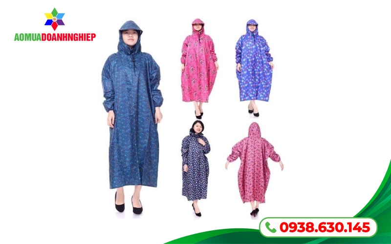 Áo mưa in họa tiết độc đáo Áo mưa in họa tiết độc đáo