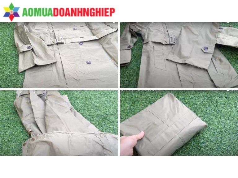 Hướng dẫn cách gấp áo mưa măng tô gọn gàng dễ thực hiện