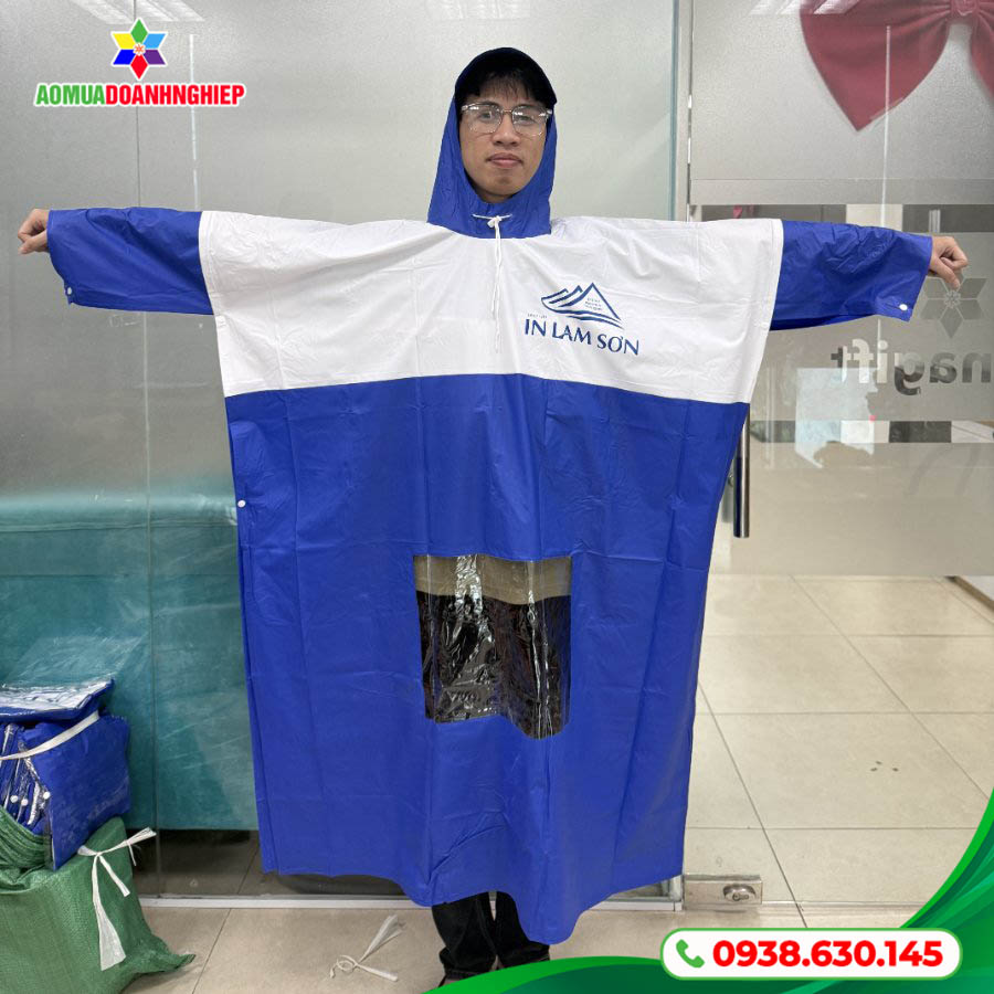 Tổng thể thành phẩm áo mưa In Lam Sơn