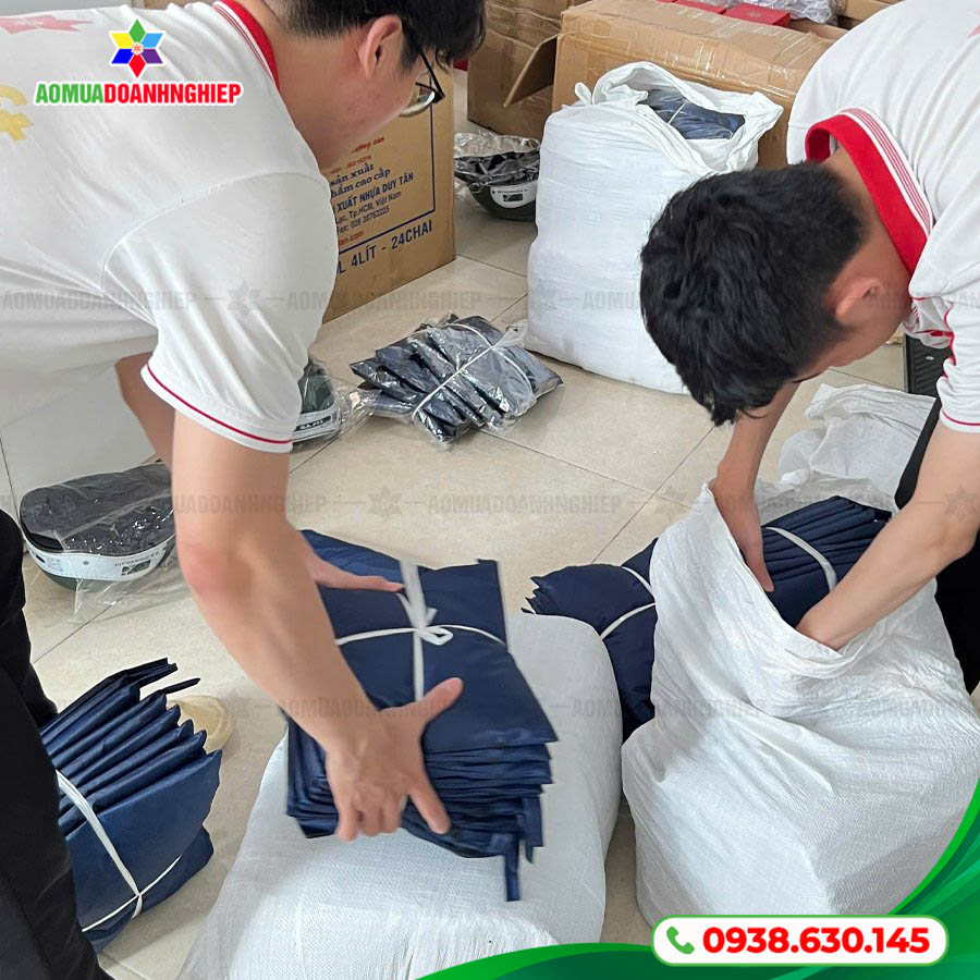Hình ảnh thực tế của dự án áo mưa Nam Việt
