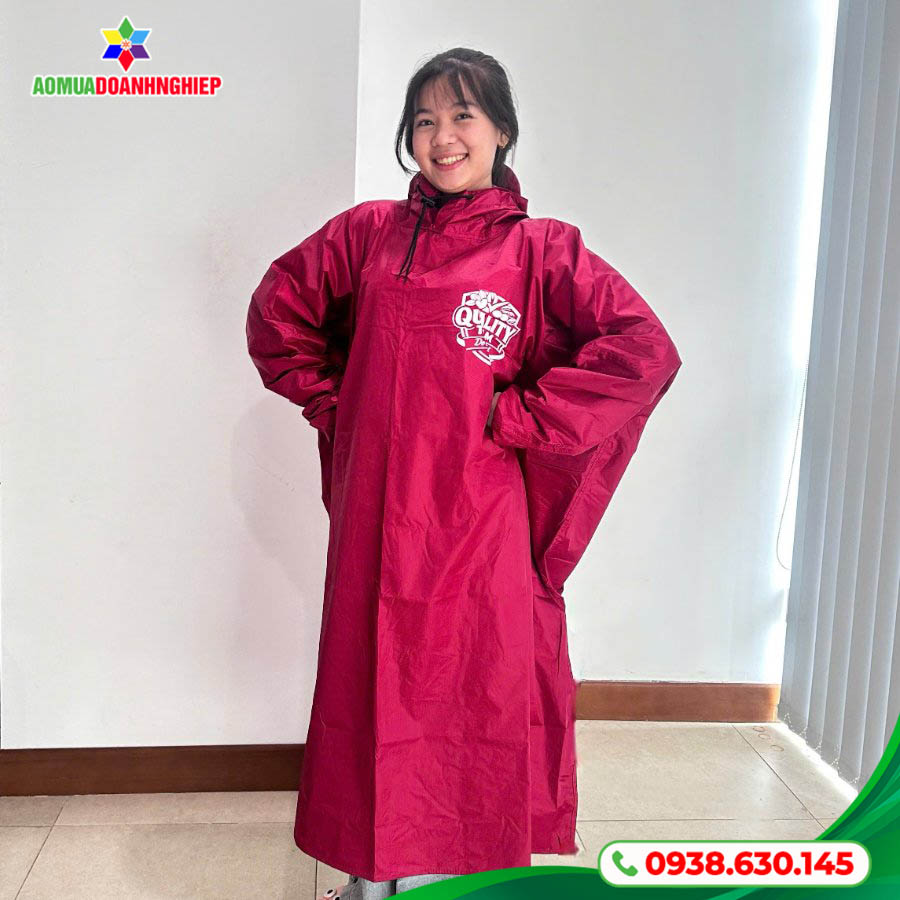 Tổng thể thành phẩm áo mưa Quality Team